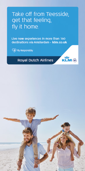 KLM from Teesside Advert